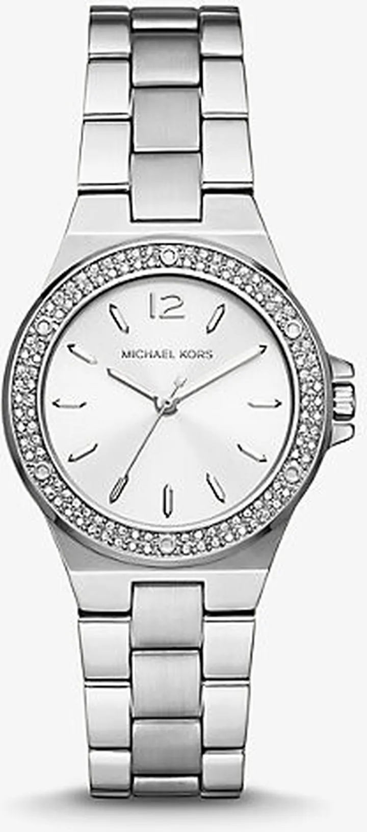 Mini Lennox Pavé Silver-Tone Watch