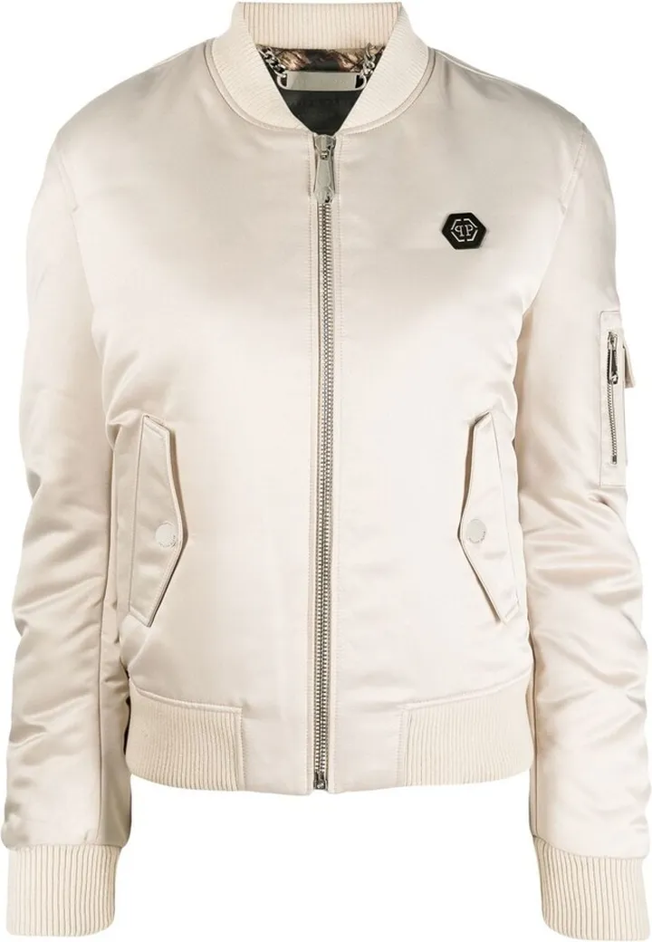 Logo-Patch Bomber Jacket