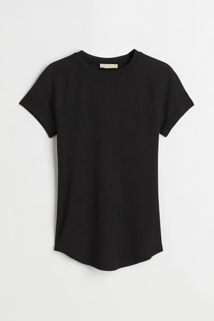 Cap-sleeved T-shirt