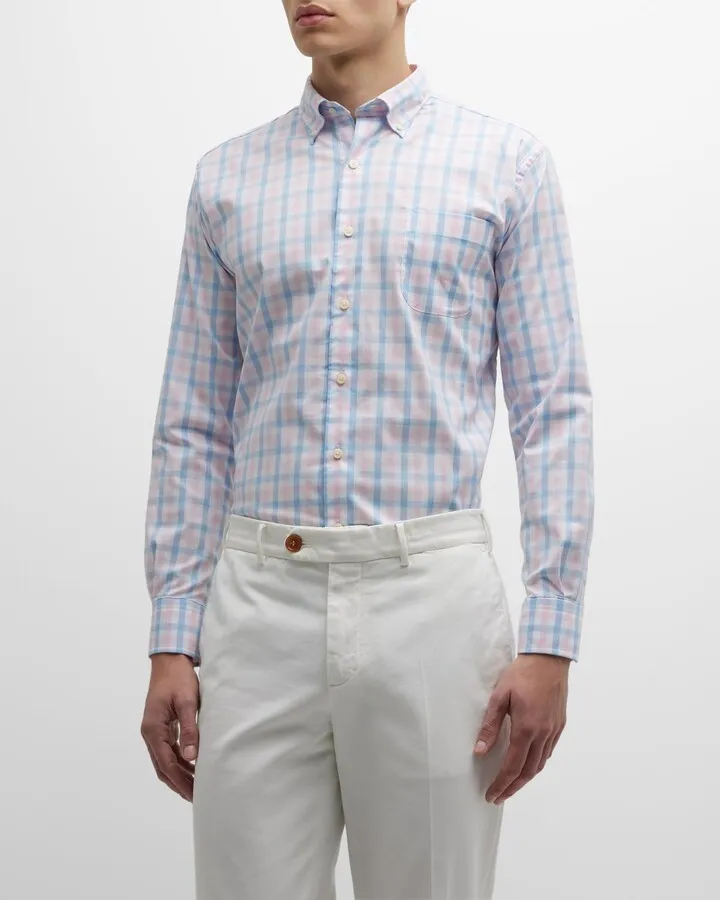 Men's Mackinac Cotton-Stretch Pocket Sport Shirt