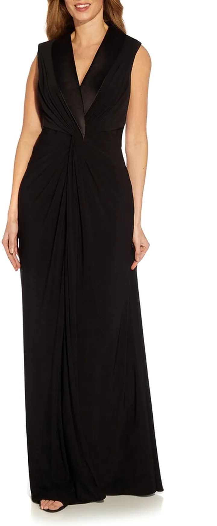Tuxedo Matte Jersey Gown