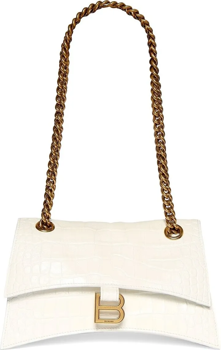 Small Crush chain embossed leather bag