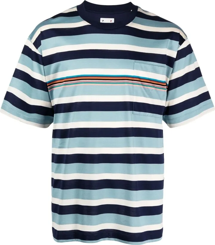 striped cotton T-shirt