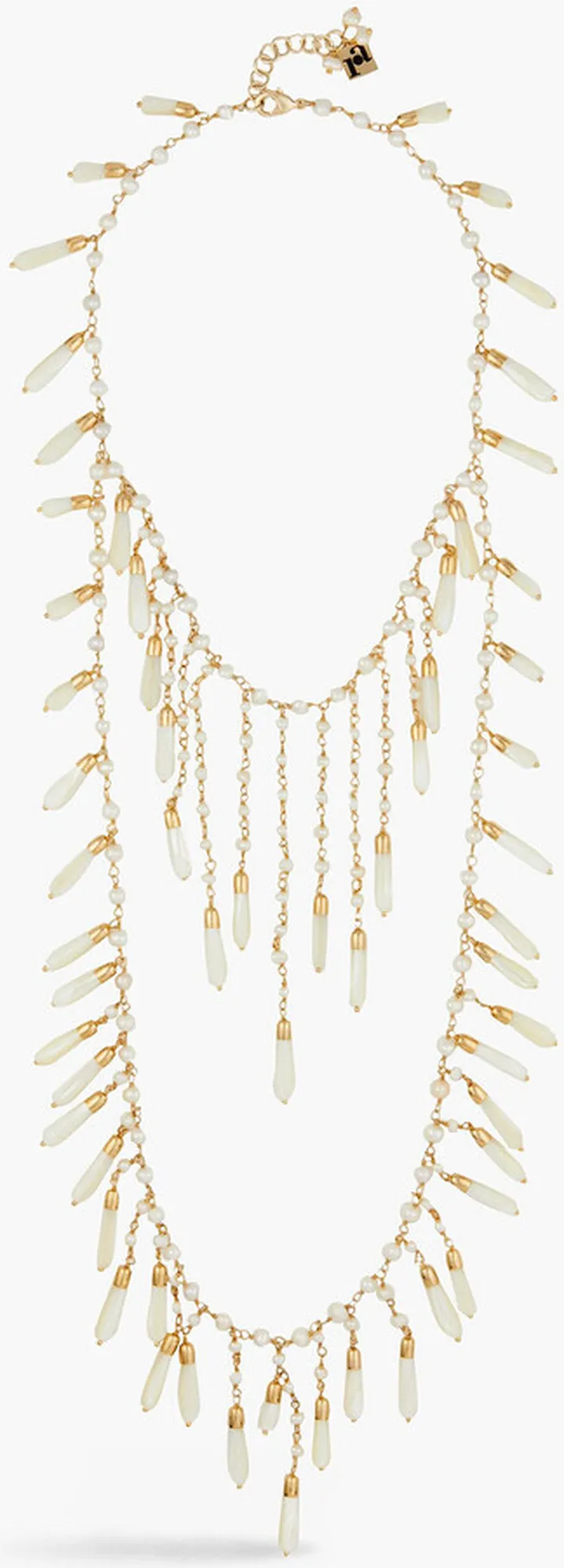 Pascoli gold-tone faux pearl necklace