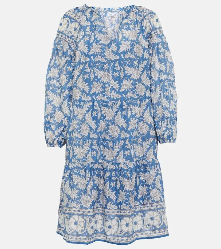 Lilah printed cotton minidress