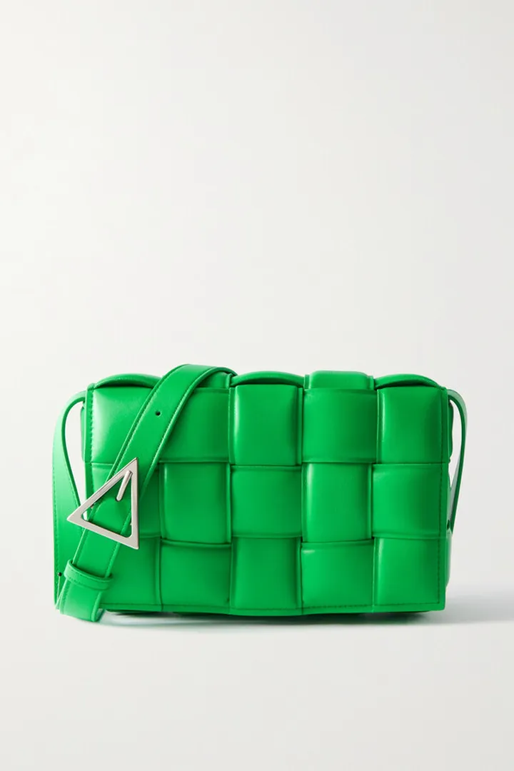 Bottega Veneta - Cassette Padded Intrecciato Leather Shoulder Bag - Green