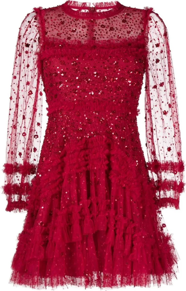 Maybelle sequin-embellished mini dress