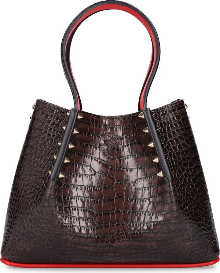 Cabarock mini croc embossed leather tote