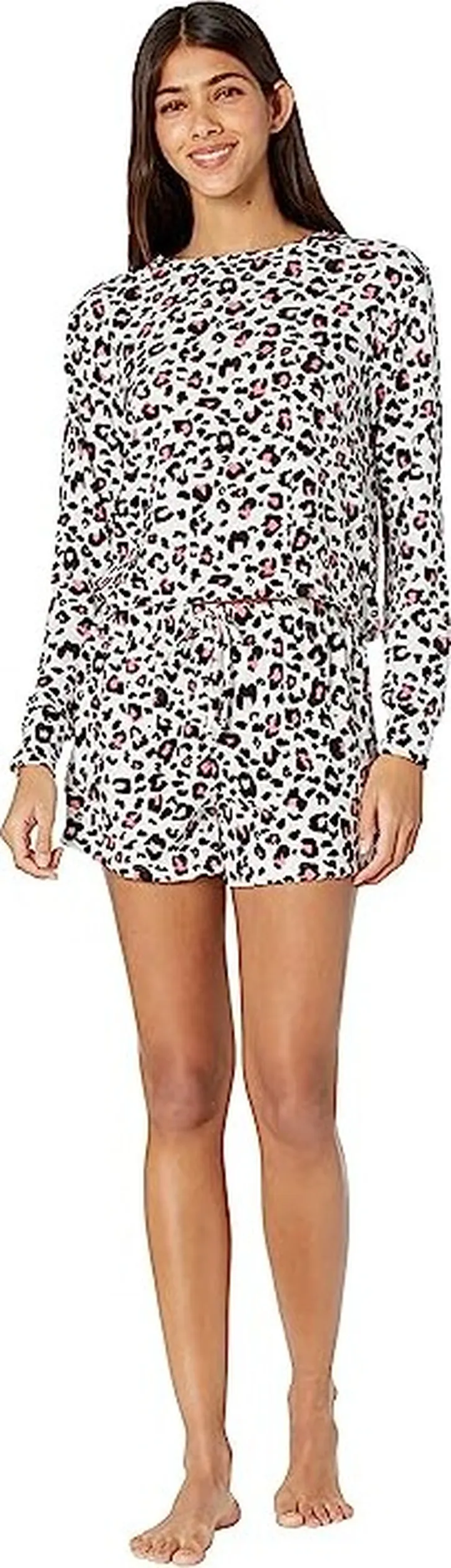 Catherine Malandrino Pullover Short Lounge Set (Bright White) Women's Pajama Sets
