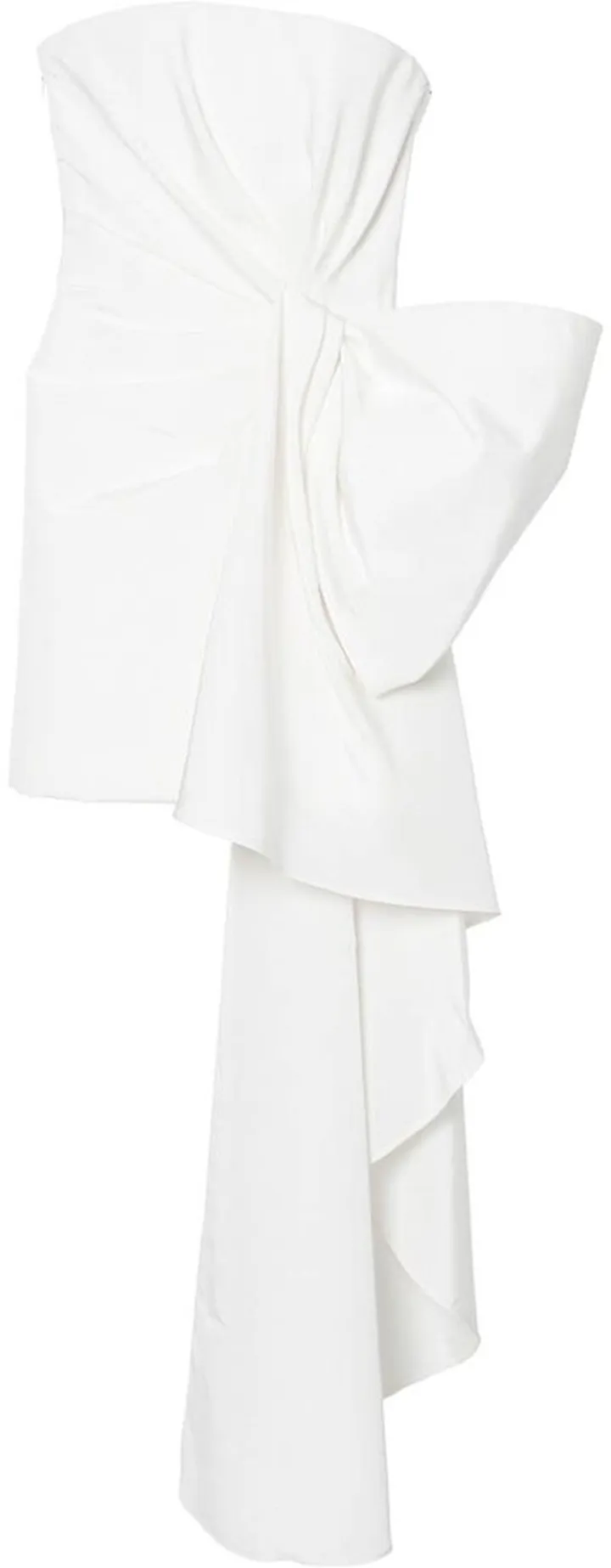 Bow-Detail Silk Minidress