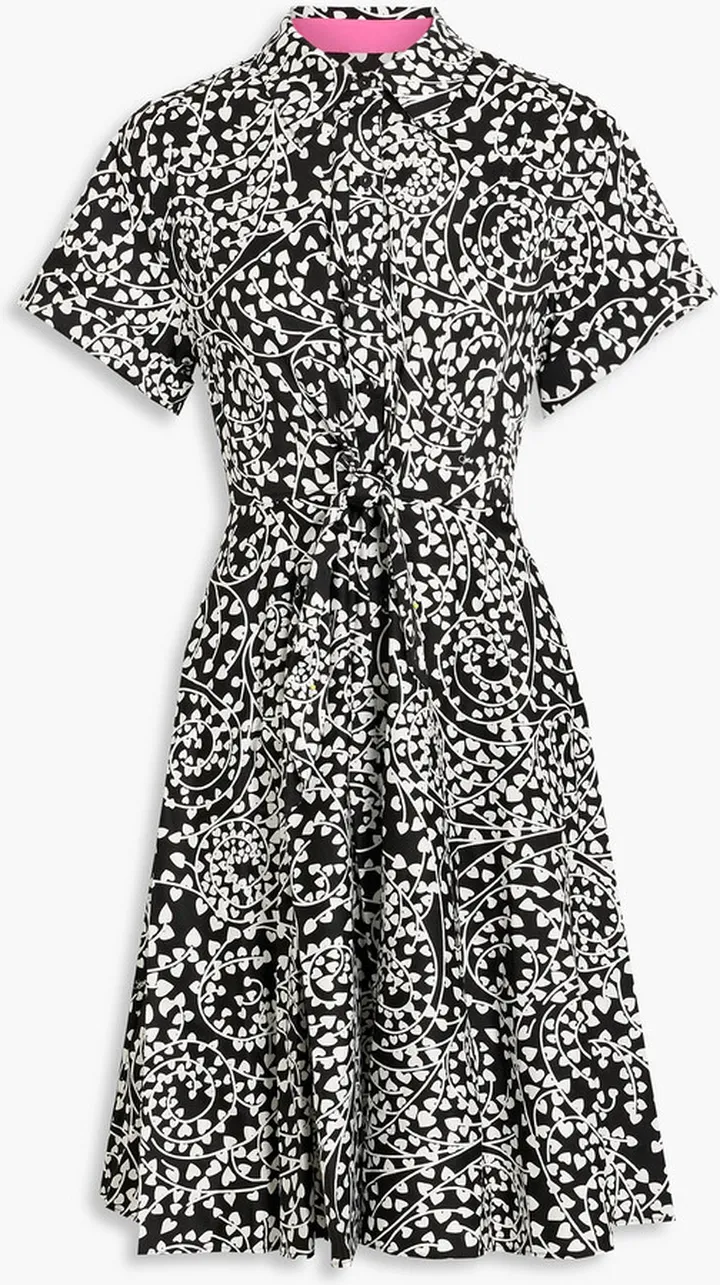 Albus printed cotton-blend poplin mini shirt dress
