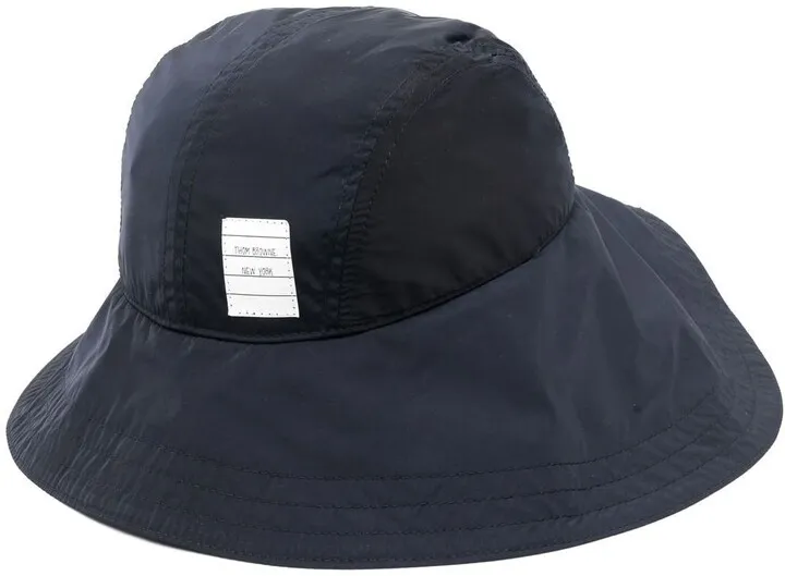 Logo-Patch Cotton Bucket Hat