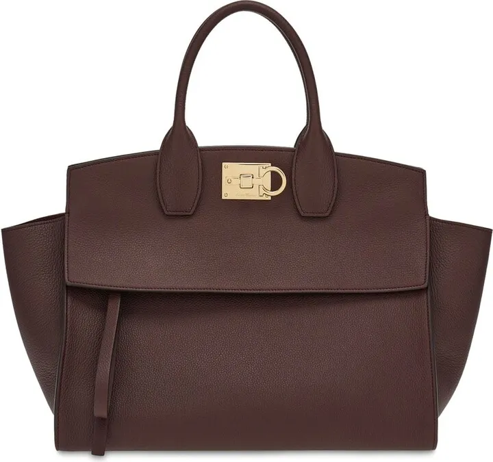 The Studio leather tote bag