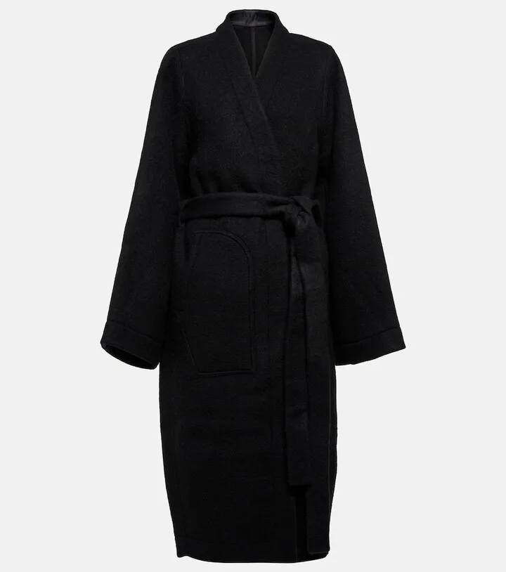 Wool and alpaca wool coat