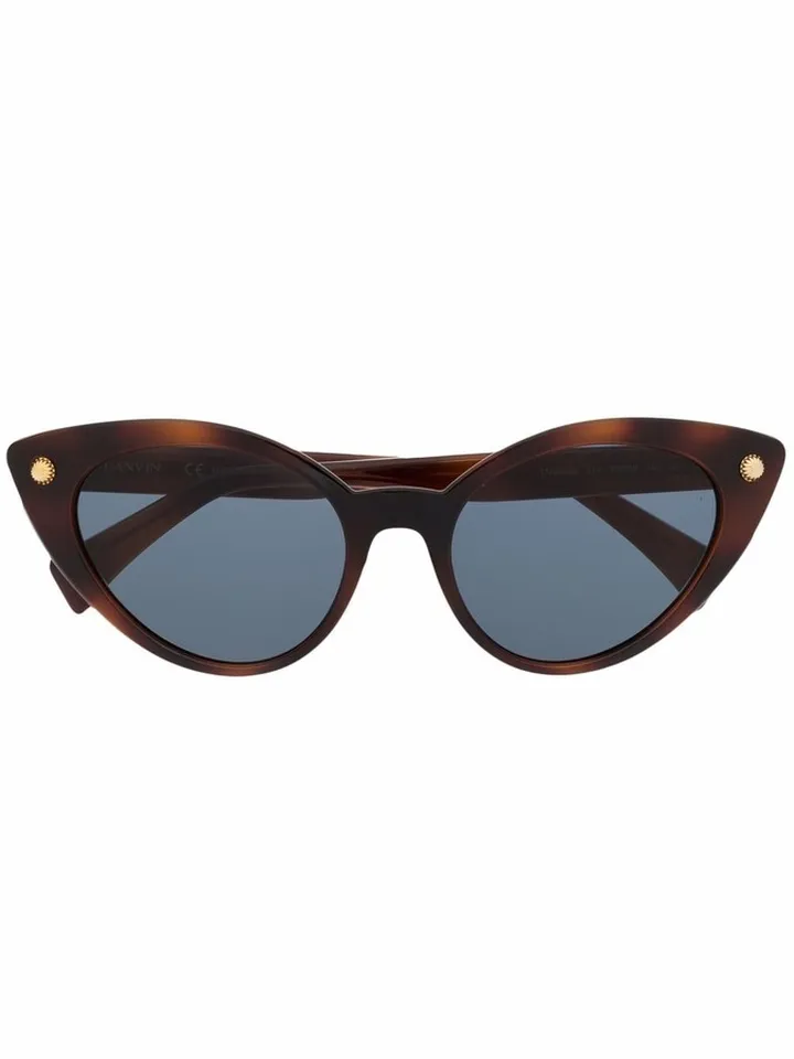 Cat-Eye Tortoiseshell Effect Sunglasses
