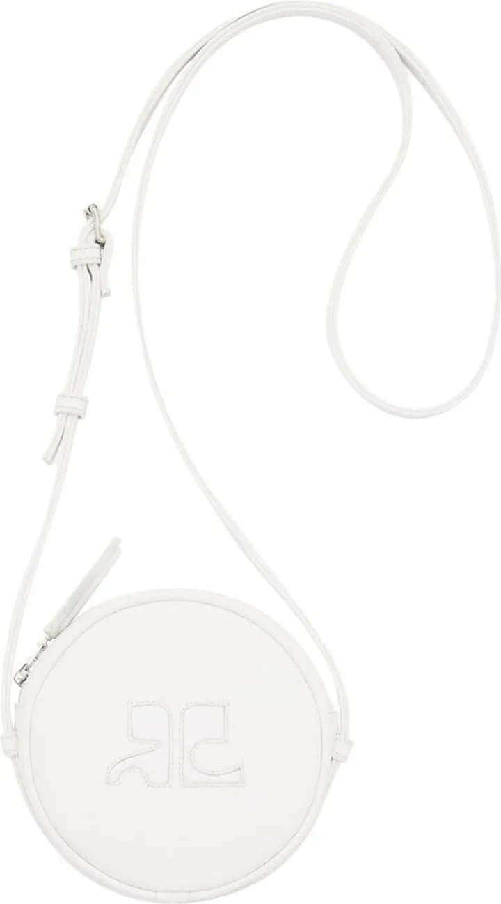Circle logo-patch shoulder bag