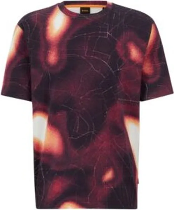 Relaxed-fit T-shirt with heat-map print