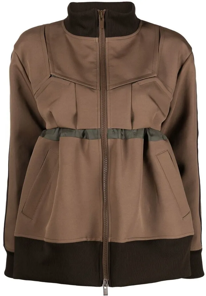 Peplum Oversized Bomber Jacket
