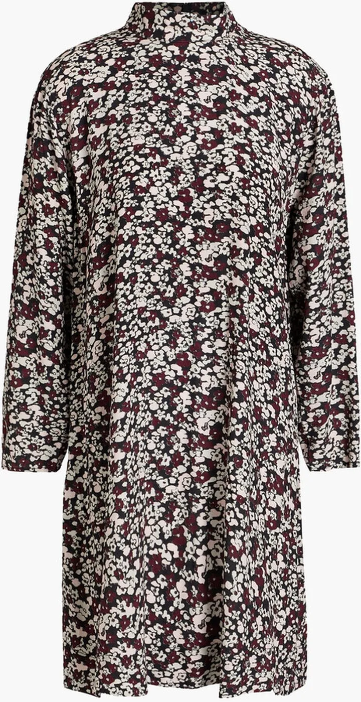 Printed ECOVERO-blend crepe mini dress