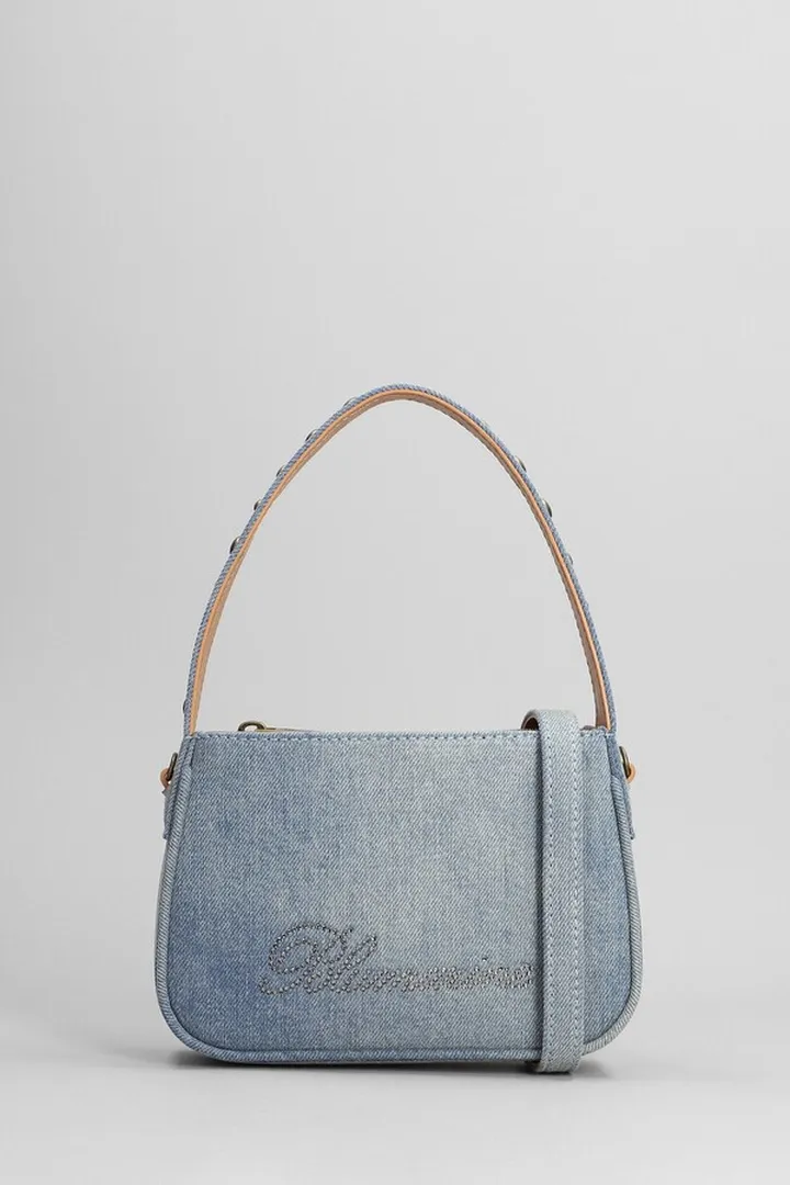 Hand Bag In Cyan Denim