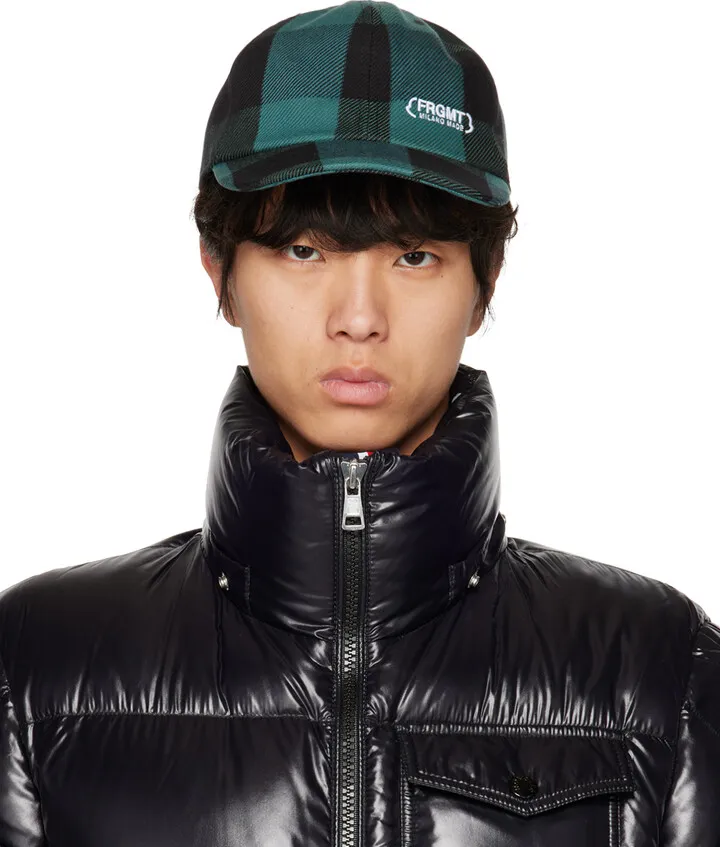 Moncler Genius 7 Moncler FRGMT Hiroshi Fujiwara Green & Black Cap