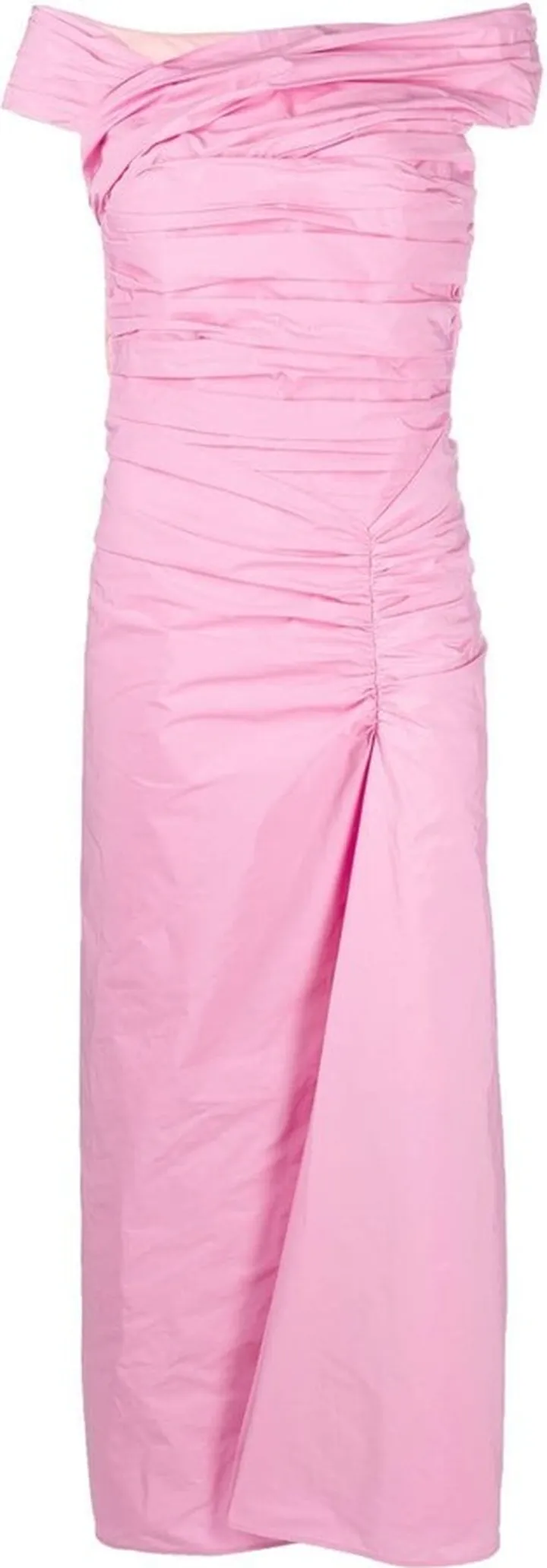 Ruched Off-Shoulder Dress