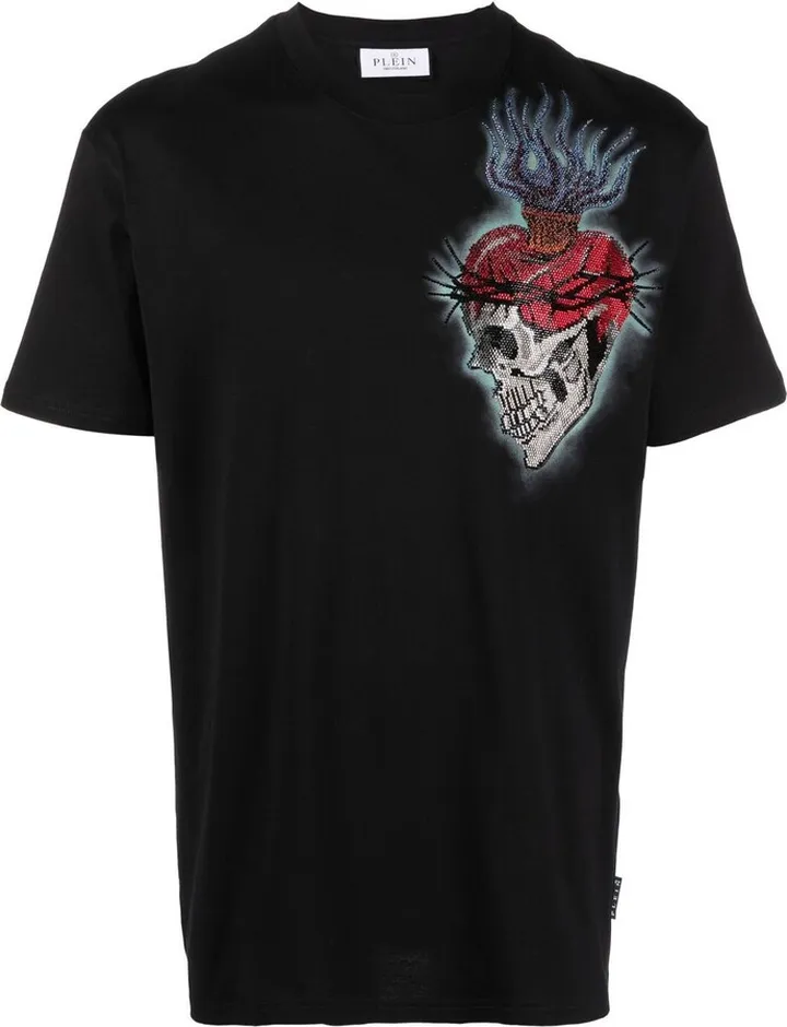 tattoo-print detail T-shirt