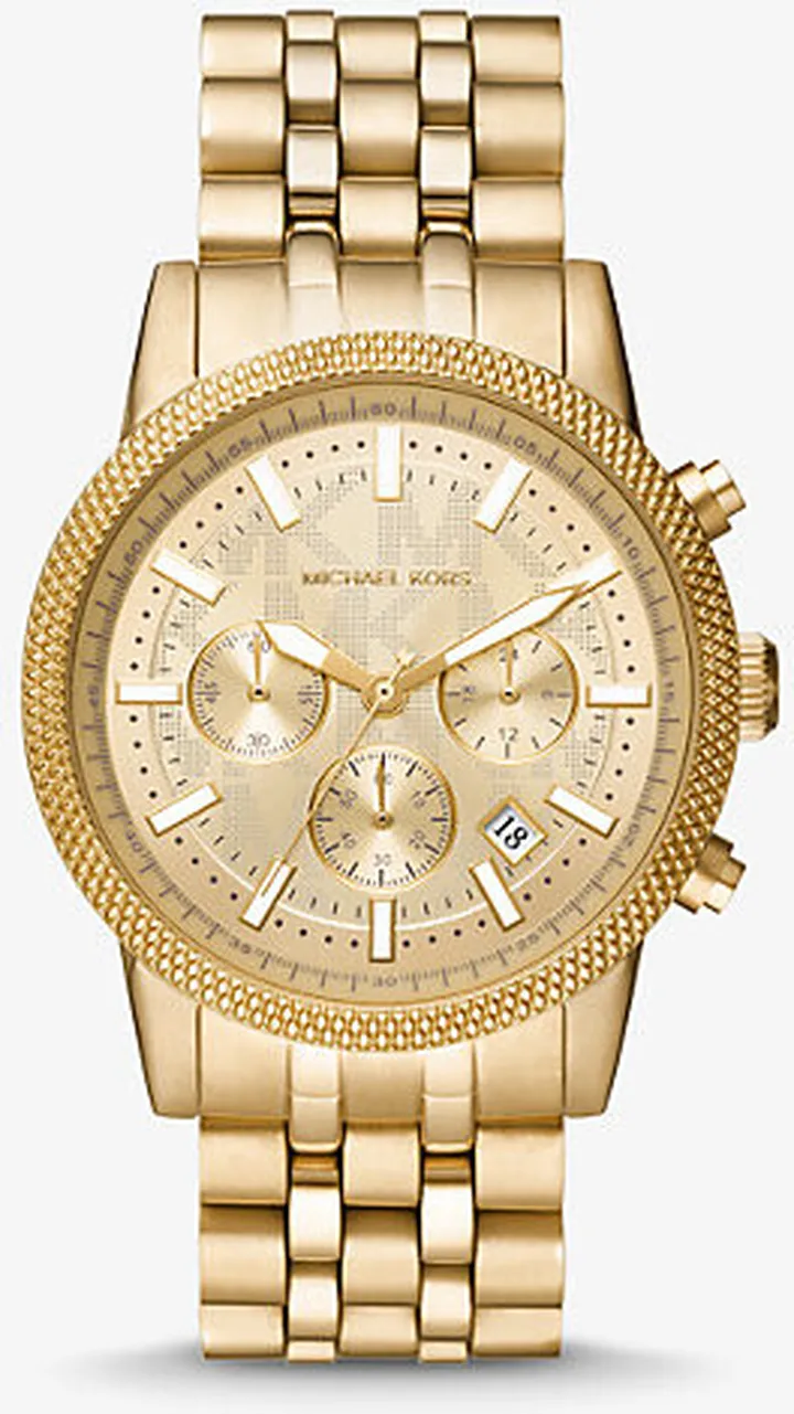 Oversized Hutton Gold-Tone Watch