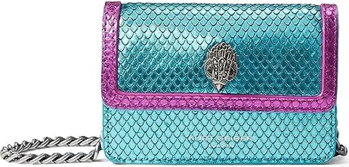 Kurt Geiger London Shoreditch XS Crossbody (Teal) Handbags