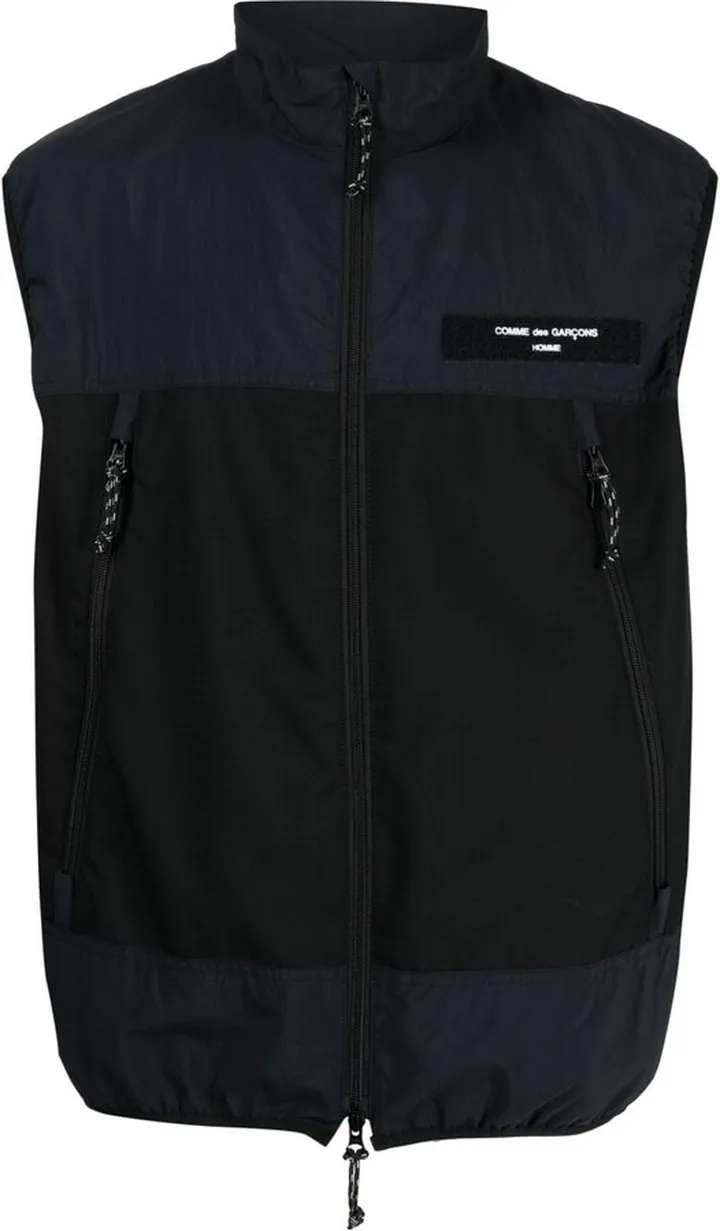 Logo-Patch Zip-Up Gilet