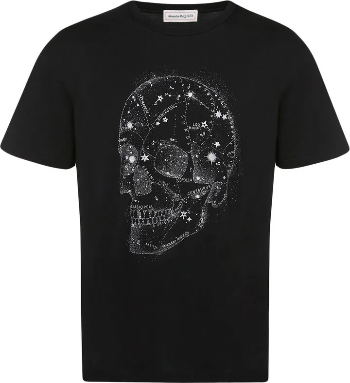 skull-print T-shirt