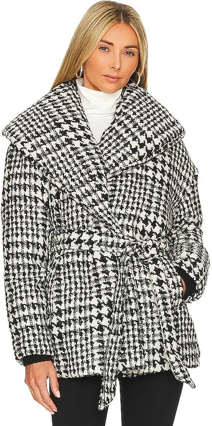 Plaid Puffer Coat