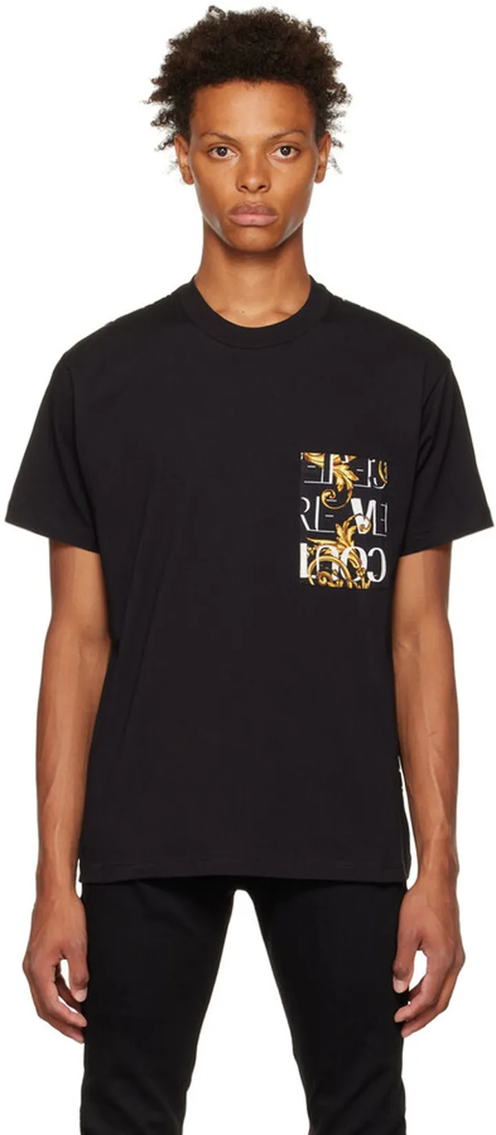 Versace Jeans Couture Black Garland T-Shirt