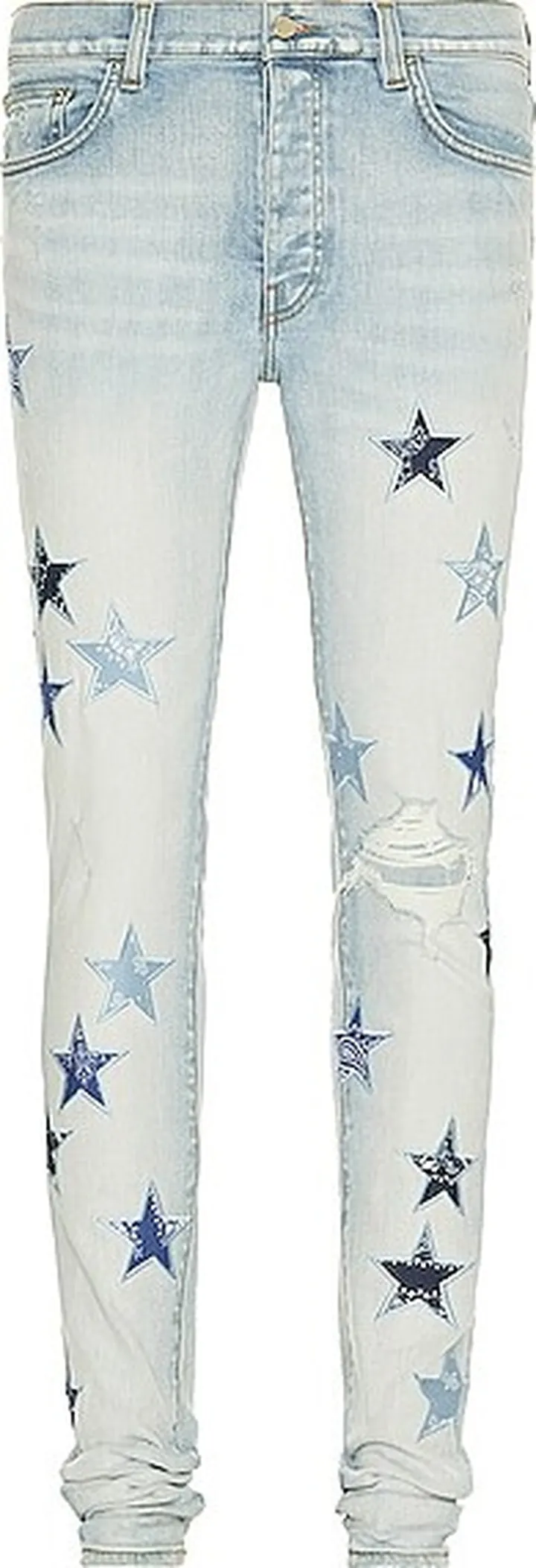 Amiri Bandana Star Jean in Blue