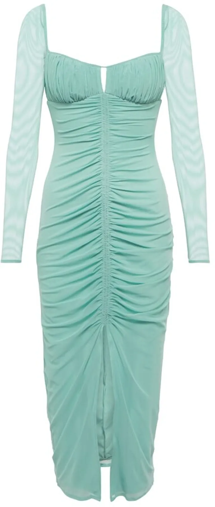 Ruched midi dress