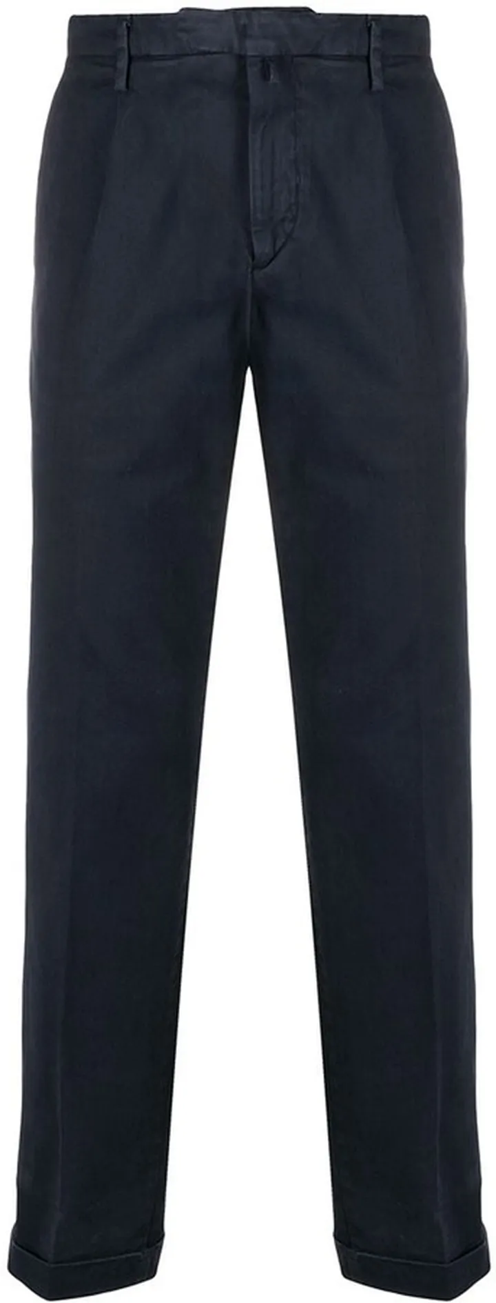 Pleated Straight-Leg Trousers
