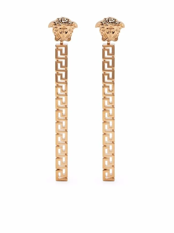 Greca drop earrings