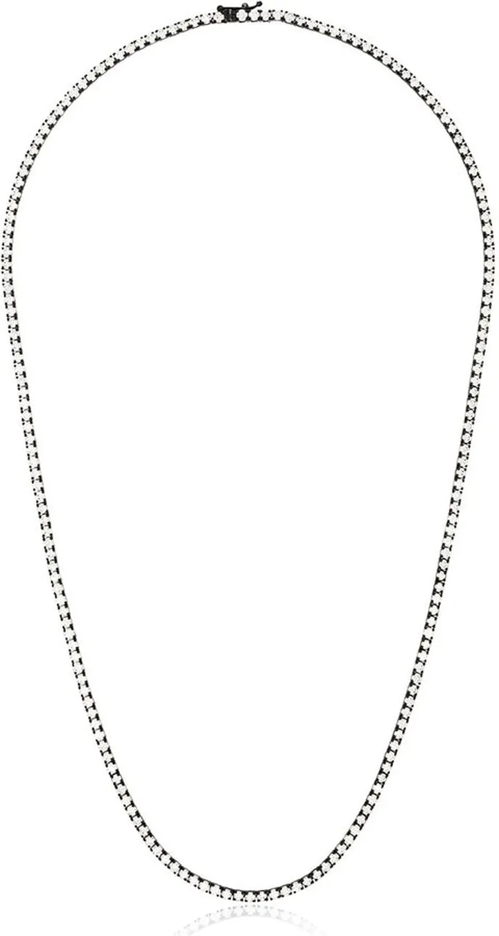 18kt Black Gold Diamond Necklace