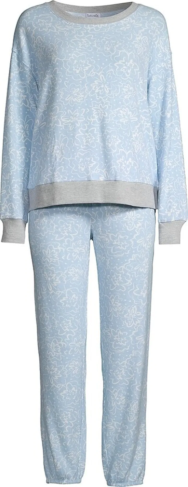 Long-Sleeve 2-Piece Jersey Pajama Set