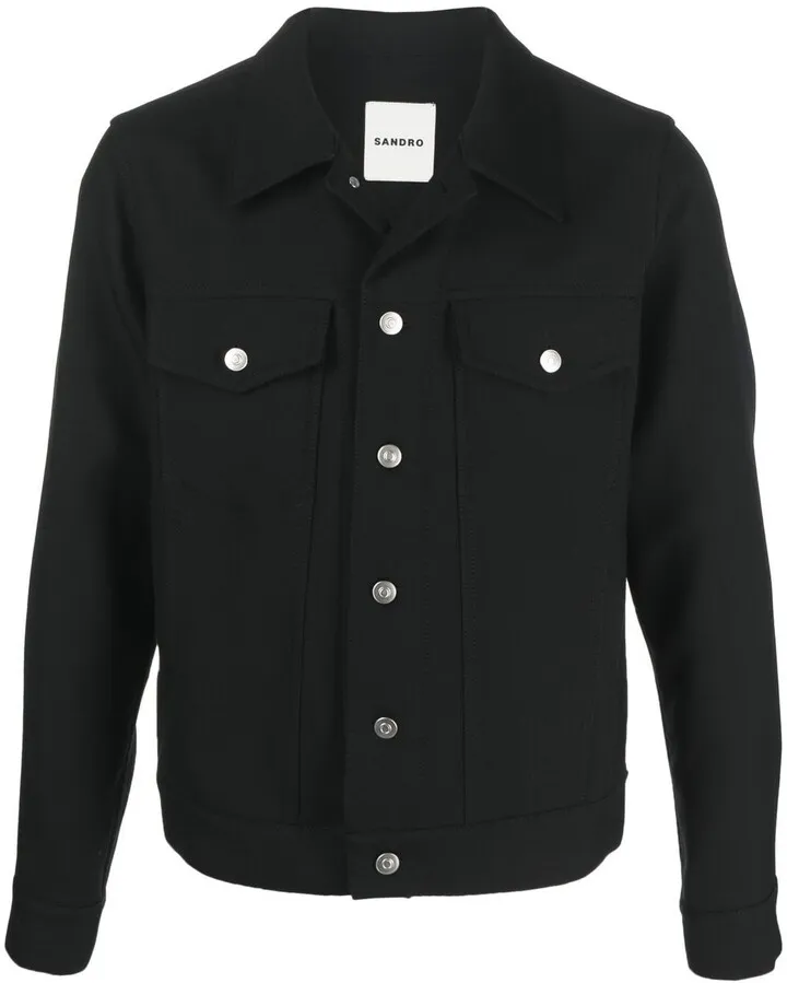 Button-Down Fastening Denim Jacket