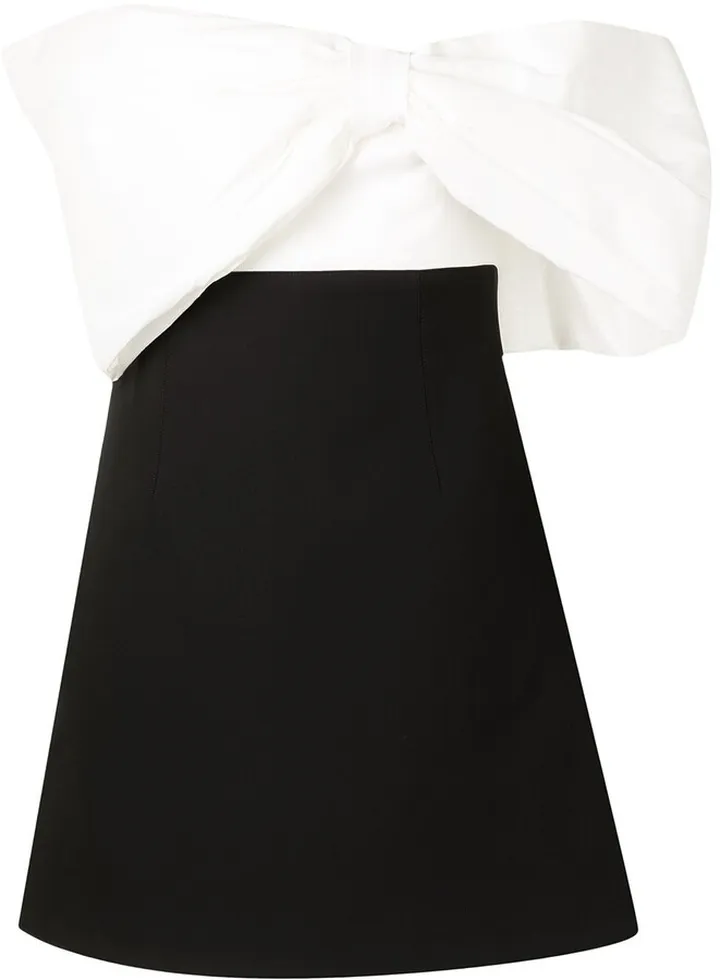 Bow-Detailed Short Dress