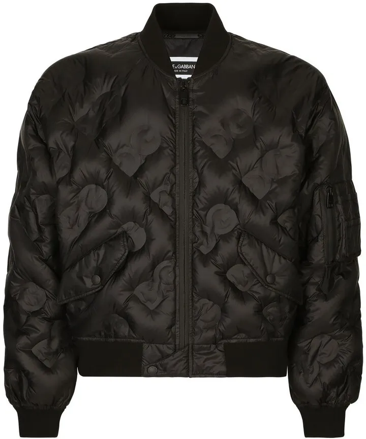 DG logo-quilted bomber jacket