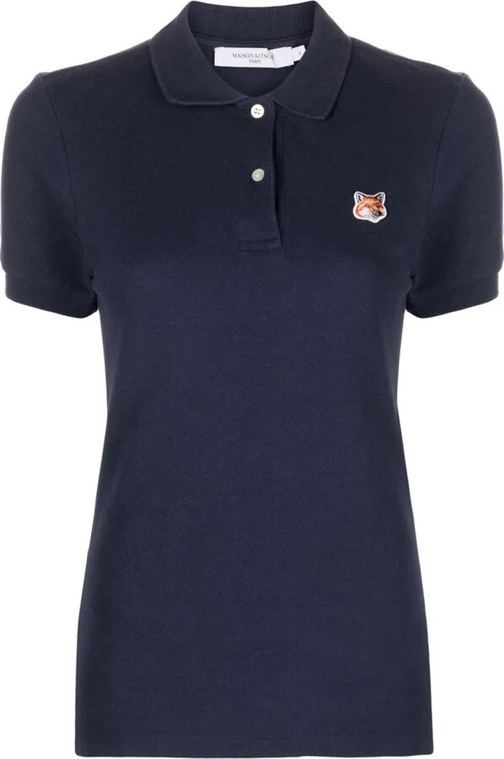 MAISON KITSUNE'- Fox Head Cotton Polo Shirt