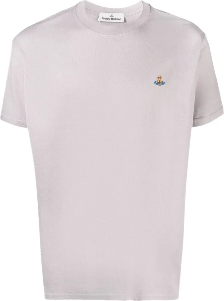 Orb-embroidered organic cotton T-shirt