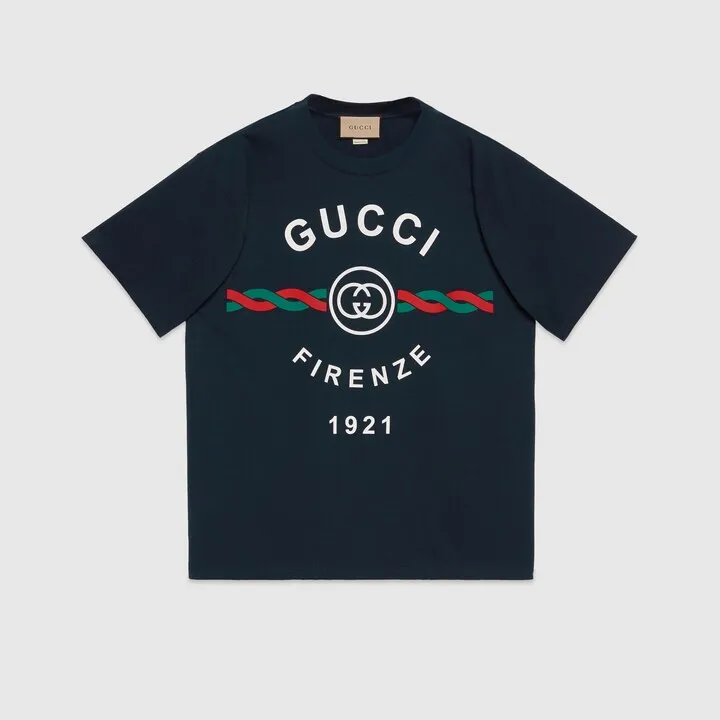 Cotton jersey 'Gucci Firenze 1921' T-shirt