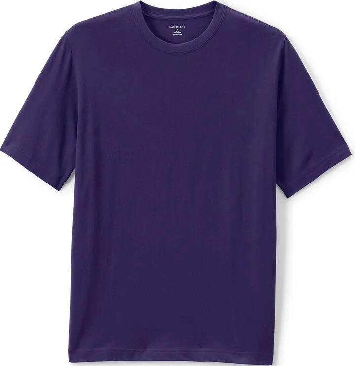 Lands' End School Uniform Men's Short Sleeve Essential T-shirt - X Large - Classic Navy
