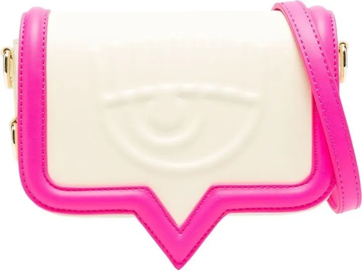 Eyelike-Embossed Crossbody Bag