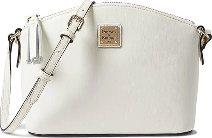 Dooney & Bourke Saffiano Robin Crossbody (Off-White) Handbags