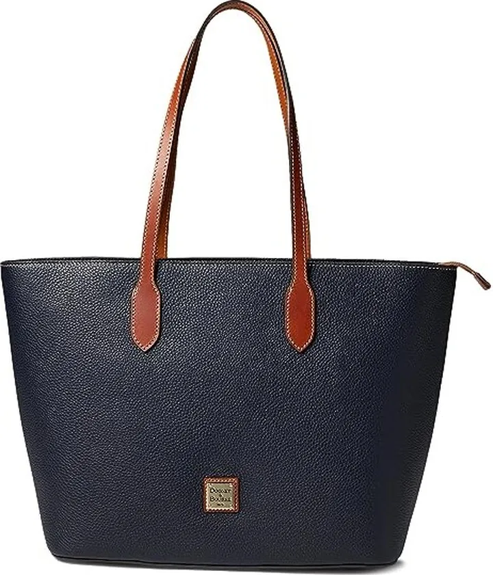 Dooney & Bourke Pebble Large Tote (Midnight Blue) Handbags