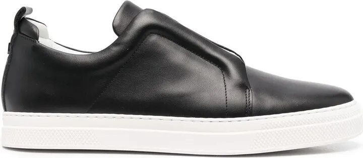 Leather Slip-On Sneakers